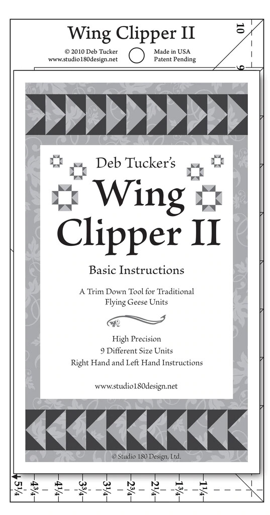 Deb Tucker ~ Wing Clipper II - Quilting Ruler | eBay