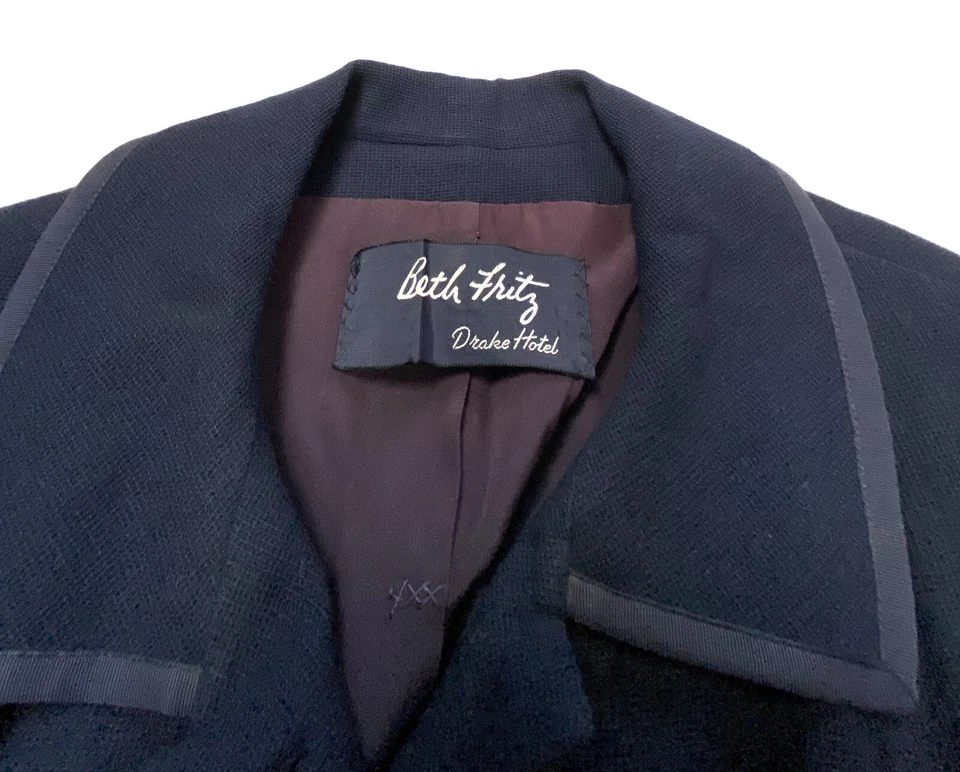 Chaqueta Blazer Uniforme de Servidor Drake Hotel Chicago Años 30 Importante De Colección Rara Roble Foto 2 de 4