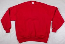 Vintage 1980s/1990s Jerzees Red USA Made Crewneck Sweatshirt Sweater Men's L/XL