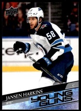 2020-21 Upper Deck Young Guns Jansen Harkins Rookie Winnipeg Jets #229 R23