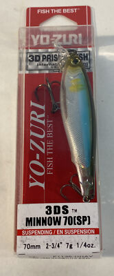 Yo Zuri Duel 3DS Minnow 70 mm 2 3/4  Suspending Lure F1135-HHAY Holographic Ayu