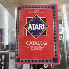 Atari Video Computer System Catalog 1981 45 Game Program Cartridges