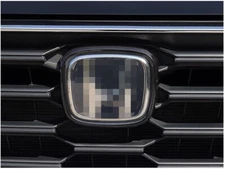 For Honda CRV CR-V 2023-2025 Glossy Black Front Emblem Badge Frame Trim 1pcs