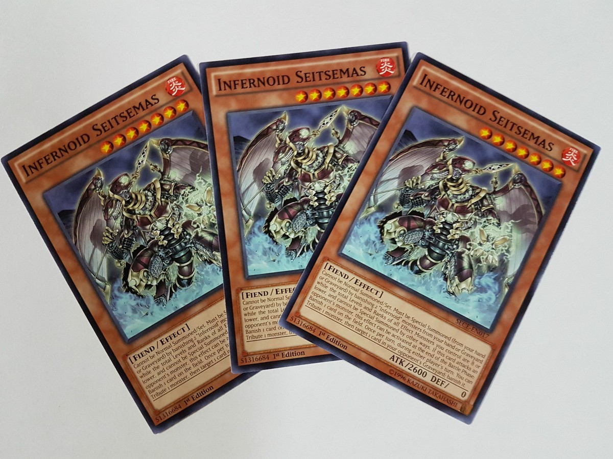 yugioh secrets of eternity card list 3x Yu-Gi-Oh #SECE-EN017 Infernoid Seitsemas C Yugioh Secrets of Eternity Super