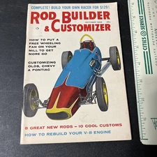 Vintage Auto Hot Rod Custom Magazine 1958 Rod Builder & Customized