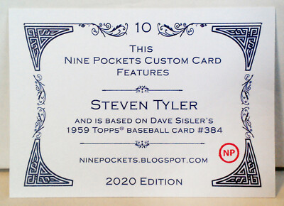 Steven Tyler of Aerosmith: Custom-Designed Trading Card | eBay