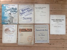Vintage Piano & Vocal Songs, Sylvia, Goodnight Vienna, 1920s-1950s Sheet Music