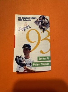 1993 Los Angeles Dodgers Schedule