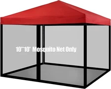Mosquito Net with Zipper for Outdoor Camping 10 x 10 Patio Gazebo and Tent...
