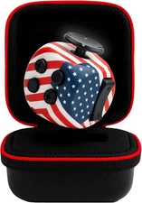 Fidget Cube 6-Sided Stress Relief Infinity Cube with Carry Case (Starwave Trio)