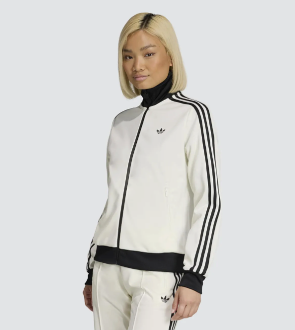 Adidas Classic Track Top Men Jacket White Black Asian Size KD3740