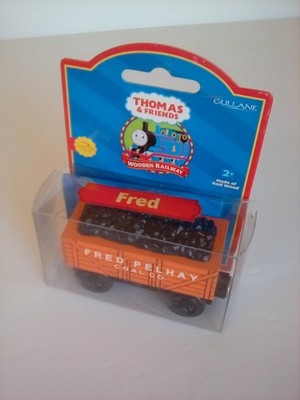 2001 Learning Curve Wooden Rail Thomas & Friends Train FRED PELHAY COAL CO.  NEW