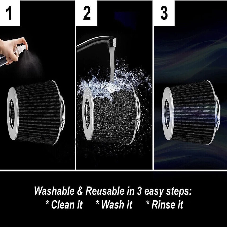 4" Cold Air Intake Kit w/ Heat Shield for 05-10 Dodge Chrysler HEMI 5.7L 6.1L V8 Foto 4 de 4