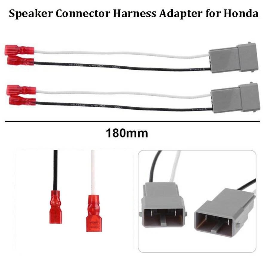 4Pcs Car Audio Speaker Wire Harness Connectors Adapter Fit For Honda Acura - Image 2 of 4
