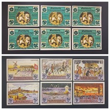 6 x Notgeld -- "Sportvereinigung St.Georg" w HAMBURGU -- kompl. & ksfr. -- I9