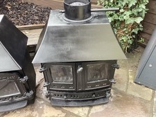 Villager Black Log Burner Wood Burning Stove Cast Iron New Bricks New Seals Etc