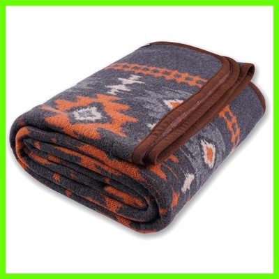 Merino Wool Blanket - Warm Thick Washable Large Bed Couch Outdoor Camping Sle...