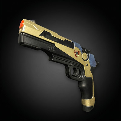10'' Otaku Gear Foam Sci-Fi Pistol   Gold Replica for Cosplay & Display