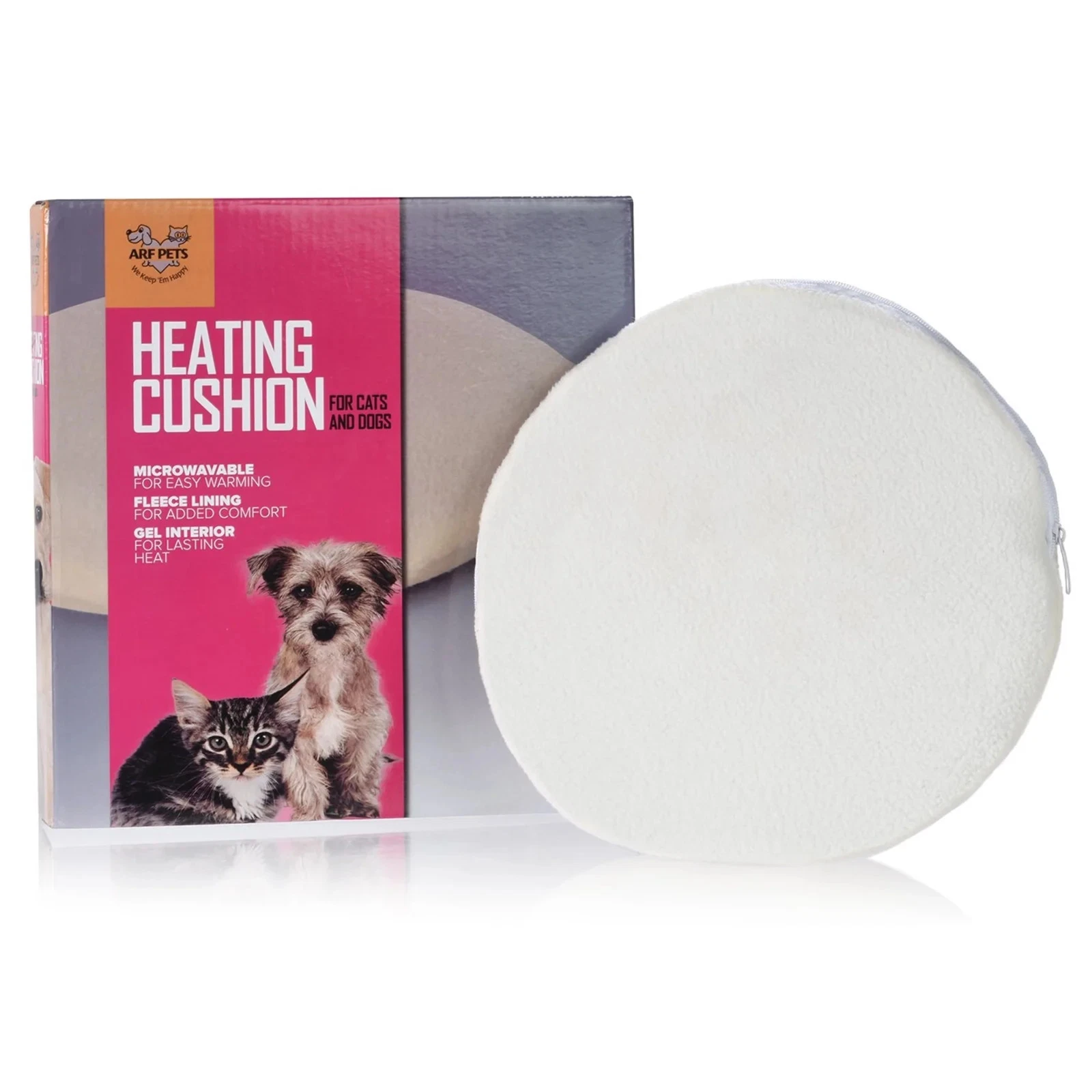 Microwavable Pet Heating Pad – Self-Warming Mat with Soft Cover & Cushion