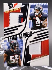 2025 Panini Absolute Team Tandem Will Anderson Jr Danielle Hunter /99 Texans Mem