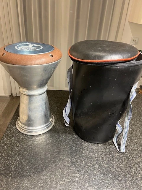 Orientalische Darbuka Darabuka Trommel aus Alexandria, Alu inkl. Tasche / Bag