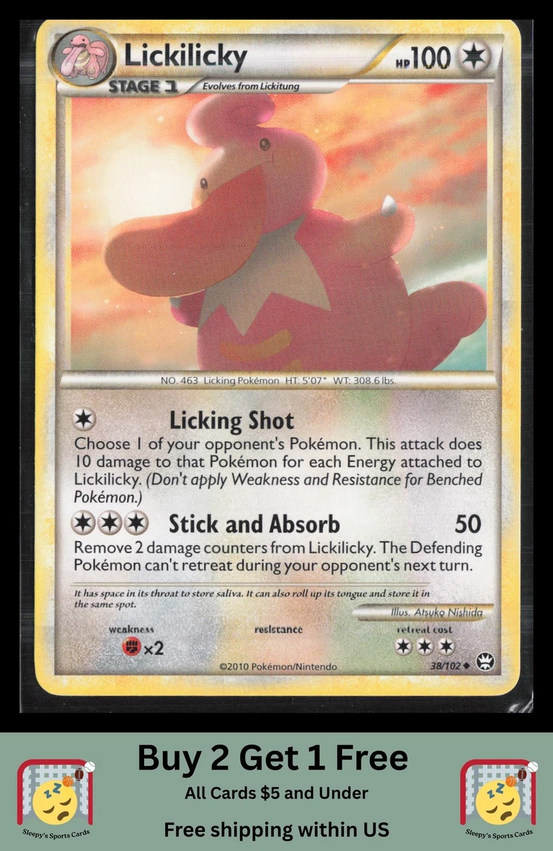 pokemon lickilicky card - Reverse Holofoil Triumphant Colorless Tongue Slap (50) Colorless Lickilicky 114 SWSH05 Battle Styles