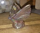 Vintage Fenton Rosemilk Butterfly Pink Iridescent Luster Shiny Figurine Sticker