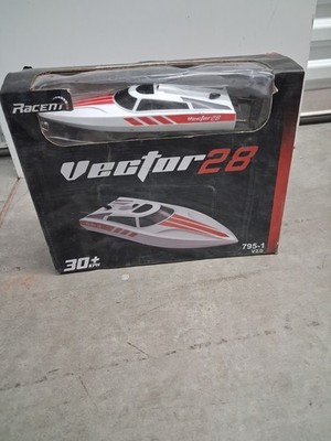 Vector28 Remote Control Speed Boat Pool River RTR R/C RC w/Water Cooler Red