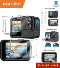 High-Definition Screen Protectors for GoPro Hero 13 Black - 9PCS Tempered Glass