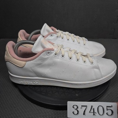 Adidas Stan Smith Shoes Womens Size 11 White Canvas Low Top Sneakers GZ5019