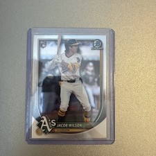 2025 Bowman Chrome #1 JACOB WILSON (RC) - Rookie Card Athletics