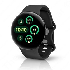 Google Pixel Watch 3 3rd Gen 41mm WiFi GPS Obsidian Matte Black GA05757-US 9K