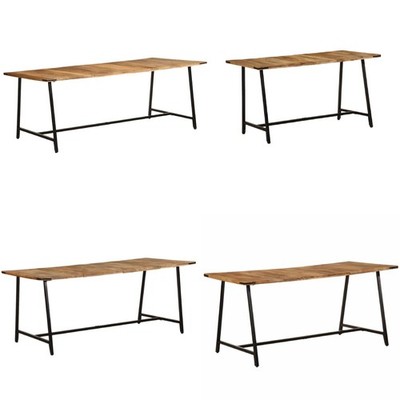 Esstisch aus Massivholz Mango Küchentisch Esszimmertisch Industrial Design Tisch