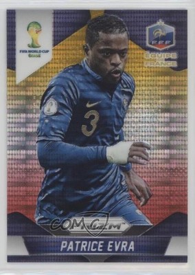 2014 Panini Prizm World Cup Yellow & Red Pulsar Prizm Patrice Evra #77 4t7