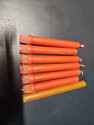 Lot Of 7 Candle Stick Red Partylite