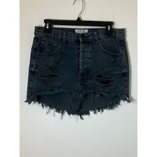 One Teaspoon Junkyard Denim Skirt Distressed Size 26
