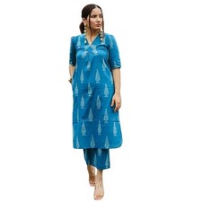 Women's Kurta Set Elegant Floral Suit Set for Women