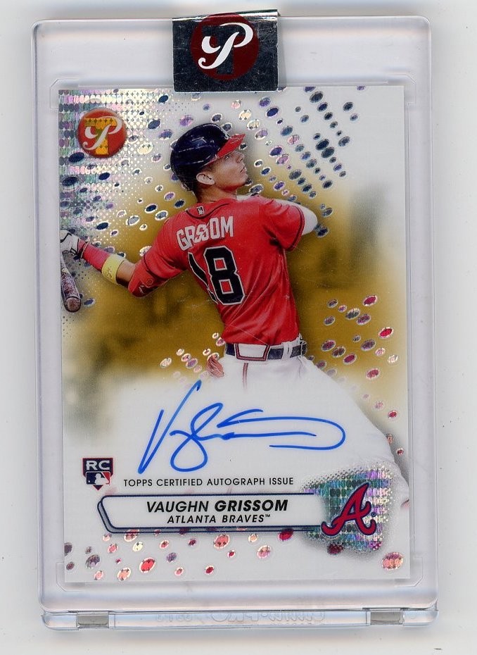 2023 Topps Pristine #PA-VG Vaughn Grissom Autographs Gold Refractor #/50