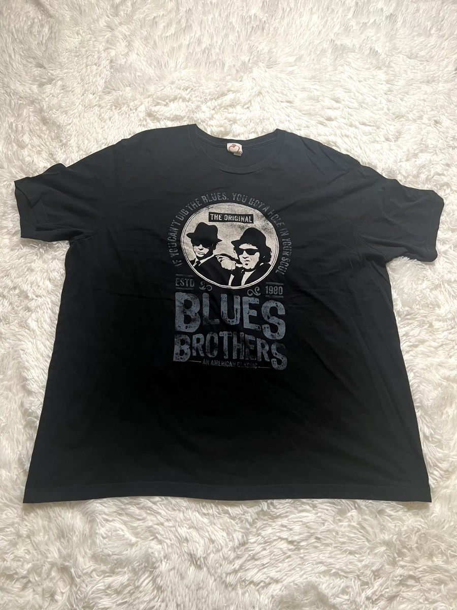 T-Shirt Uomini Blues Brothers - Maglietta Cotton Con Stampa Film, Taglio Classico