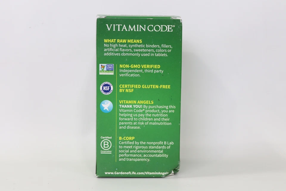 Garden of Life Vitamin Code Calcio Crudo 120 Cápsulas Exp. 30/11/2025 Foto 4 de 4