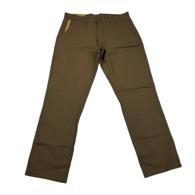 Weatherproof Men's Flex Waist Stretch 6 Pocket Utility Pants 32 X 30 Brown