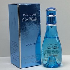 Davidoff Cool Water Woman Eau De Toilette Natural Spray 1.0fl oz/ 30ml NEW