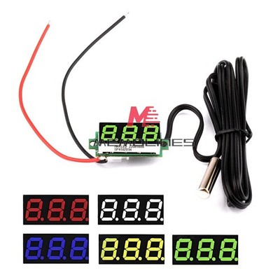 Mini Digital Thermometer NTC Waterproof Metal Probe Digital Thermometer -50-125°C