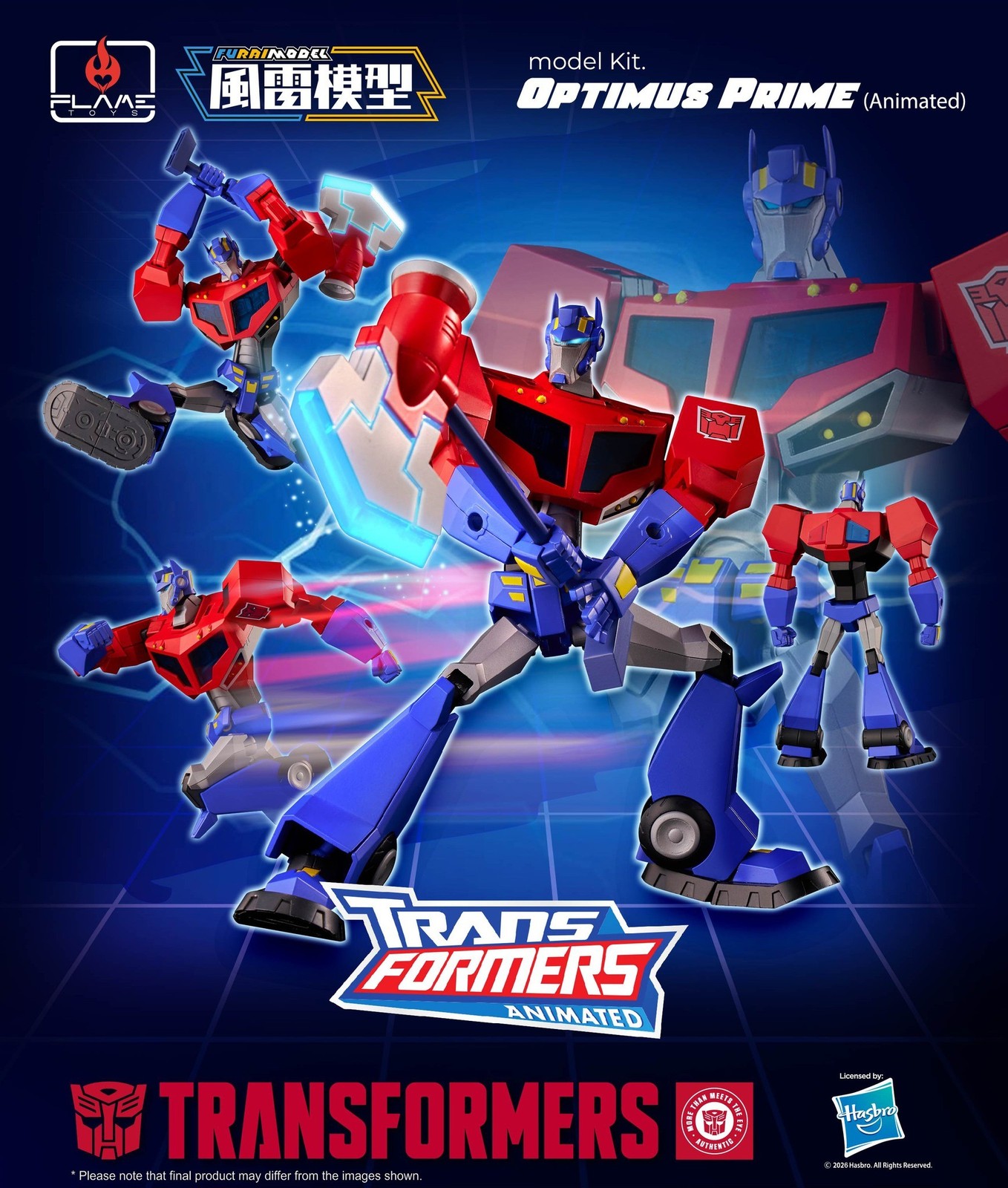 Flame Toys Transformers Furai Optimus Prime Plastic Model Kit  : 160Mm - Image 3