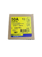 NEW IN BOX QOB150 SQUARE D CIRCUIT BREAKER 1 POLE 50 AMP 120/240V 10kA-CT 1