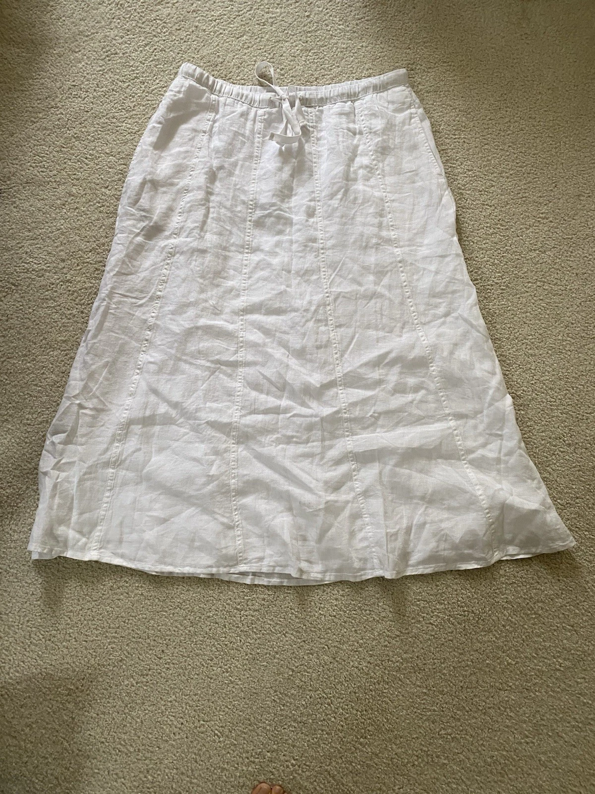 Talbots L 100% Linen Whit A-Line Maxi Skirt
Opens in a new window or tab