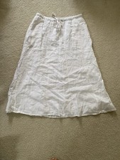 Talbots L 100 Linen Whit A-Line Maxi Skirt