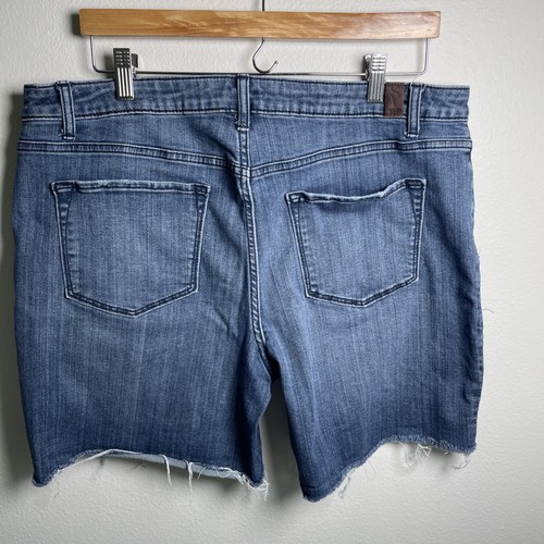 Simply Vera Wang Jean Cutoff Shorts Women's Size 16 Denim 6" Inseam Dark Wash - Bild 2 von 14