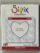 Sizzix Clearlits Die Heart Card Making Scrapbooking Paper Crafts