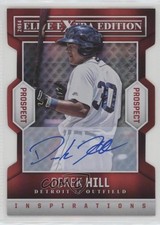 2014 Elite Extra Edition Inspirations Die-Cut Signatures Derek Hill Auto 0b2